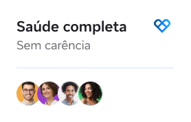 Saúde completa. Sem carência.